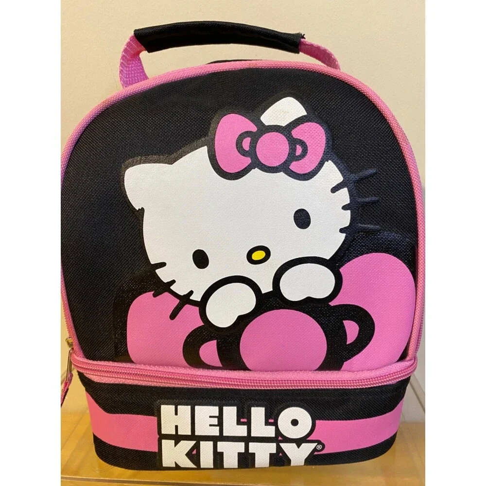 Sanrio Hello Kitty Insulated Dual Compartment Lunch Bag Kids